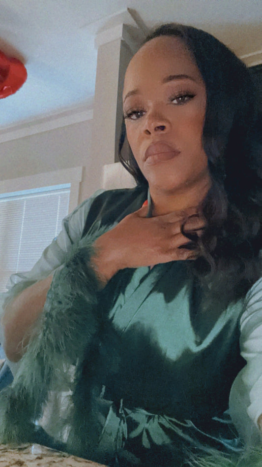 MMB-Sheer Feather Sleeves Robe -Limited Edition-Cyber Monday Sale