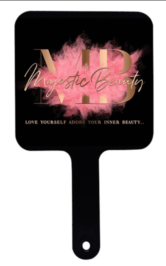 Majestic Beauty Handheld Mirrors Custom Logo